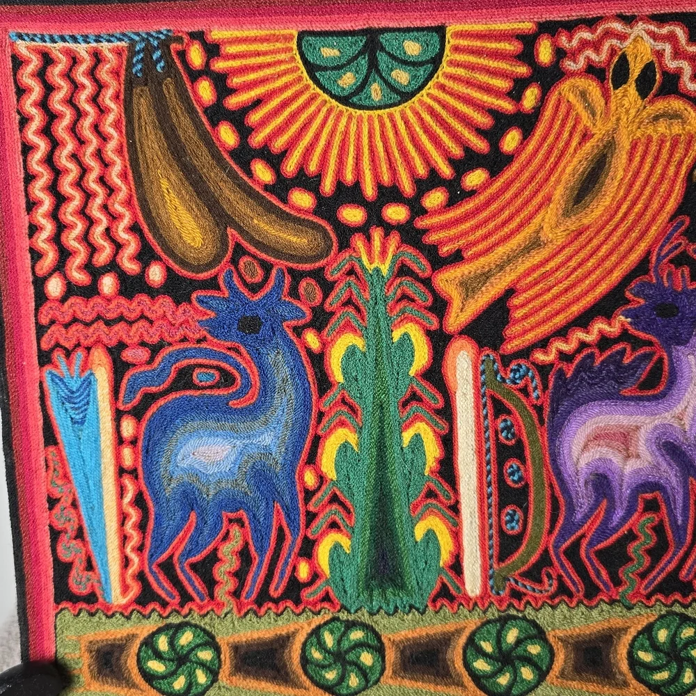 Huichol Yarn Art By Santos Daniel Camillo Jimenez